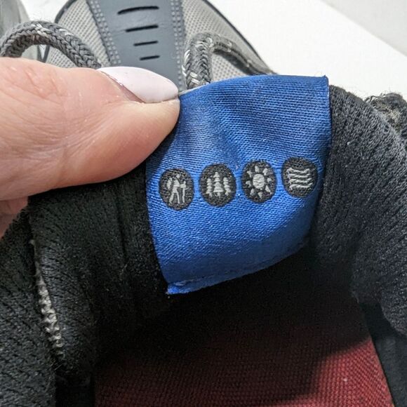 SKECHERS ARCH FIT PHANTOM Charcoal/Gray Leather hicking Trail Shoes Sneaker 11.5 - Picture 10 of 13